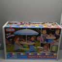 Little Tikes Easy Store Picnic Table with Umbrella, Multi Color, 42.00''L x 38.00''W x 19.75''H (Standard)