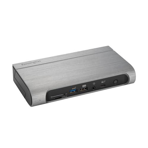 Kensington SD5800T Thunderbolt 4 and USB4 Quad 4K Display Docking Station, 100W Charging, 2 x HDMI, 2 x DP, 2.5G Ethernet, Card Readers, for Windows/MacOS (K32856NA)