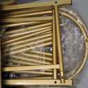 SUOERNUO Clothes Rack With Wheels and 3-Tier Metal Shelves,Clothing Rack For Hanging Clothes With 4 Hooks,Garment Rack Wardrobe Organizer for Small Space,Black (gold, 16.54 * 18.23 * 72.05)