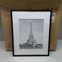 upsimples 16x20 Picture Frame Set of 5, Display Pictures 11x14 with Mat or 16 x 20 Without, Wall Gallery Poster Frames, Black
