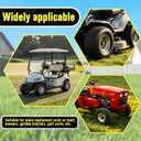 18x8.50-8 Golf Cart Wheels and Tires,18x8.50-8 Lawn Mower Tires and Wheel Assembly, 4-Ply, Tubeless, 4 Lug 4" PCD Fit Club Car, E-Z-GO, Yamaha Golf Cart and Tractor(2 PCS)