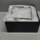 Leinuosen 7 Pcs Large Buffet Risers Set 6" to 12" Acrylic Display Box Catering Dessert Table Riser Food Display Decorative Stand with Hollow Bottom for Catering Supplies(Black, Square)