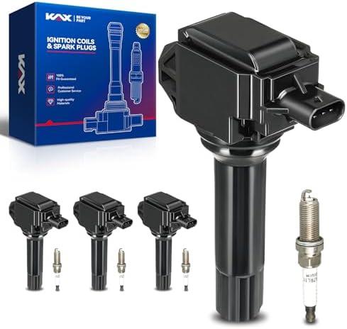 OEM Performance Set of 4 UF710 Ignition Coils & Double Iridium Spark Plug Fits for 2014-16 Forester 2.5L 2013-14 Outback 2.5L 2013-14 XV Crosstrek 2013-14 Impreza 2.0L 2013-14 Legacy 2.5L 2015 Impreza