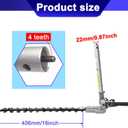 Replacementpart Hedge Attachment Compatible with Pas-225 Pas-2620 Brushcutter Head Grass Trimmer Head 99944200596