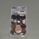 Carrom Playing Coins and Powder | 20 Wooden Coins | 1 Striker | 1 Urea Powder