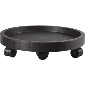 17.5 Inch Planter Caddies Rolling Saucer Caddy with Wheels, Heavy Duty Wheeled Stand for Potted Plant, Round Coaster Roller Base Tray with Casters, Flower Pot Dolly Holder for Indoor Outdoor