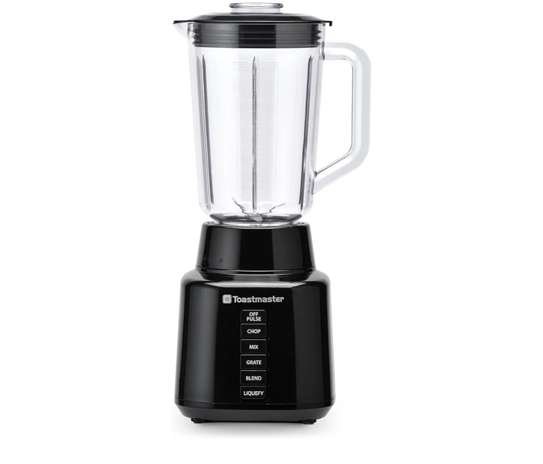Toastmaster 350 Watt Blender with 48 oz BPA-Free Jar, Black, TM-600BL