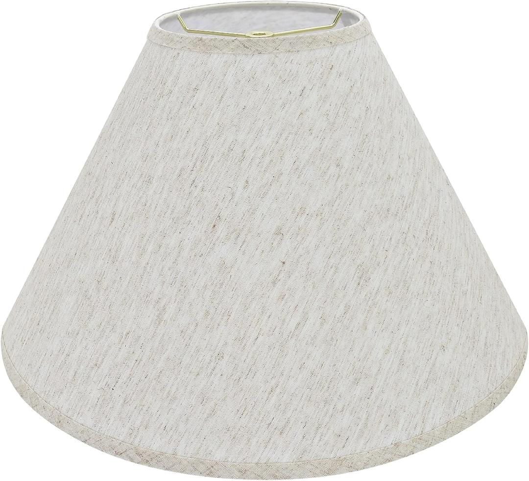 Aspen Creative 32772 Transitional Hardback Empire Shaped Spider Construction Lamp Shade in Flaxen, 18" wide (7" x 18" x 12 1/2")