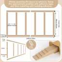 Weysat 1 Set Board and Batten Wall Panel Wainscoting Panel 94.5 X 38.6 Inch