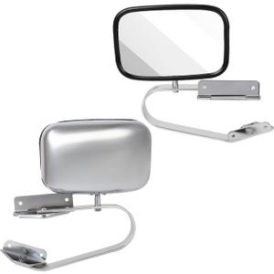 ECCPP Manual Side View Mirrors Plastic Pair Set for Ford for F-Series for F150 for F350 Bronco Pickup Truck SUV