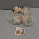 Michanco 3 Inch Unfinished Bun Feet Set of 4 Wood Furniture Legs Replacement Wooden Legs for Sofa Couch Cabinet Ottoman