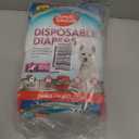 Simple Solution Female Dog Diapers  Disposable Diapers for Potty Training, Incontinence, and Heat Cycle Protection  Leak-Proof Fit for Small Dogs, 1219 Inch Waist  30 Count