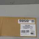 Vintage Solar String Lights - 10Ft Hemp Rope with 10 Amber LED Bulbs, Waterproof Shatterproof Outdoor Lights for Patio, Garden, Wedding & Party Decor (Warm White)