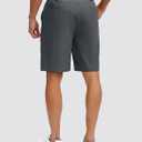 G Gradual Men's Golf Shorts with 5 Pockets 9" Light Weight Stretch Quick Dry Casual Dress Work Shorts for Men (Gray, S)