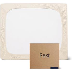 REST Evercool+ Fitted Sheet, Queen Size, Snow Ivory, 15" Deep (up to 18), Breathable Bedding for Hot Sleeper and Night Sweats, Bed Sheet with Ionic+ Self-Cleaning Silver Yarn for Sensitive Skin