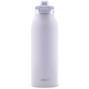 Ello Pop & Fill Stainless Steel Water Bottle with Quick Fill Technology, Double Walled Vacuum Insulated Metal, Leak Proof Locking Lid, Sip & Chug, BPA Free, Holiday Gift for Him or Her 40oz,Aurora