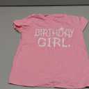 Birthday Girl Shirt Toddler Baby Girls Birthday Outfit Cotton T-Shirt (7-8 Years, Pink)