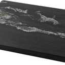 Natural Black Marble Pastry and Cutting Board, 12x16x0.7 Inch, Heavy for Dough Chocolate, Pack of 1
