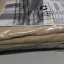 LAMIT Light Filtering Linen Curtains 63 Inch Length 2 Panels Set, Grommet Thick Linen Bedroom Drapes Privacy Window Burlap Curtains for Farmhouse/Living Room, 52 x 63 Inch, Natural Tan