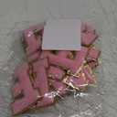 AXEN 26PCS Chenille Letters Patch Set, Iron on Letters Patches Gilter Varsity Alphabet A-Z Letterman for Clothing Jacket Backpack Pants Hat and More, Pink (Letters-Pink)