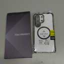 DEERLAMN Strong Magnetic Case for Samsung Galaxy S26 Ultra 6.9-Inch,[Compatible with Magsafe][Military Grade Drop Protection] Clear Slim Shockproof Protective Phone Cover, Transparent+Black