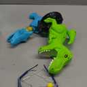 JUKUDAHU Dinosaur Shooting Boy Toys for Kids Age 3 4 5 6 7 8 - Moveable Shooting Game with Scoreboard, Light and Sound, 12 Foam Balls, Boy Toddler Toys 5-7 6-8 8-10, Competition Game Gifts (Green)