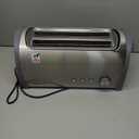 BREAKFAST PLUS - Multifunction toaster with 1400W power - 2 Long slots, stainless steel exterior, electronic toasting control - 6 positions, 3 functions: reheat, defrost and cancel