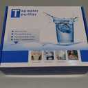 Vortopt 2 Faucet Water Filter for Sink, Rapid Flow - 400 Gallons Faucet Mount Water Filtration System for Tap Water, NSF Certified Reduces Chlorine & Bad Taste with 4 Replacement, T1