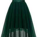 BeryLove Cocktail Formal Dresses 2025 Wedding Guest Party Prom Sleeveless Lace High Low Christmas Dress M