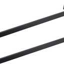 BANOLUX Towel Rack, 16-Inch Single Towel Bars for Bathroom, Towel Racks for Bathroom Wall Mounted SUS304 Stainless Steel Hand Towel Holder Heavy Duty, Matte Black Towel Bar 2 Pack, A7-TB-MB-16IN-2Pack