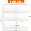 tutata 4x6 Photo Album Sleeves, 6-Pocket Scrapbook Page Protectors, Fits 12x12 3 Ring Album Binder, 25 Pack