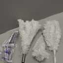 3FT Artificial Christmas Tree White Tabletop Christmas Tree with Metal Stand Mini Xmas Pine Tree for Party Supplies Indoor Outdoor Holiday Home Decoration(White)