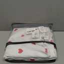 Nayoroom Heart Duvet Cover Full Size Kawaii Pink Heart Printed on Cream White Bedding Set 3Pcs Kids Girls Cute Heart-Shaped Pattern Comforter Cover with Zipper Closure Soft Breathable Microfiber