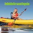 Aluminum Frame Kayak Seat Replacement Breathable Mesh Stadium Chair for Sit-On-Top Fishing Kayaks & Canoes High Back Support & Adjustable Straps