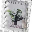 Crystal 5x7Inch Picture Frame Decor, Wedding Frame Tabletop Display, Display Pictures 5''x 7'', Comes with Gift Box (5x7 inch/L)