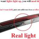 MUTUSAISI Rear Trunk Lip Spoiler Wing Compatible with Nissan Maxima S/SV/SL/SR/ 2016 2017 2018 2019 2020 2021 2022 Accessories (with Red Light)