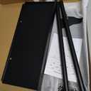 STWWO Towel Racks for Bathroom, Bathroom Towel Storage Wall Mounted 30 inch with Shelf Can Holds 6 Large Towels, Wall Towel Rack for Rolled Towels, Black