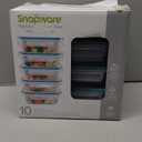 Snapware Total Solutions (5-Pack, 3 Cup) Plastic Food Storage Containers Set, Airtight & Leakproof Locking BPA-Free Lids Tupperware, Freezer Dishwasher Microwave Safe