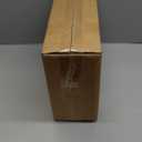 MeMoreCool Square Stuffed Pouf Ottoman Foot Rest, Stripe Furry Floor Pouf Foot Stool with Foam Chunk Filling, Soft Fluffy Stuffed Ottoman Footrest for Living Room, Faux Fur Green