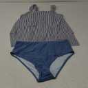 SUUKSESS Women Ruffle High Waisted Tankini Swimsuit Tummy Control Bathing Suit L