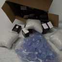 72 Sets Halloween Ghost Party Favors Glow in The Dark Gift Resin Spirit Figures with Boxes and Positive Cards Mini Luminous Positive Ghost for Basket Stuffer Office Table Decor (Classic)