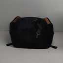 Dog Booster Car Seat for S/M Dogs Up to 35lbs,Soft 6in Elevated Cushion,Fits in Front/Back Seat,Fully Detachable and Washable,2 Storage Pockets & 3 Straps,Easy to Install (Black/Brown,Medium)