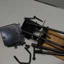 Ground Anchors Screw in 27" Set of 4 Trampoline Stakes Heavy Duty Mobile Home Shed Anchors - Storage Shed Anchor Kit - Playset Swing Anchors - Stakes for Fence,Carport,Garden (Black, 4 x 27in)