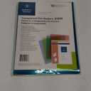 Business Source Green Transparent Poly File Holders