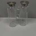 Set of 2 Glass Pitcher with Lid,2 Quart (64 oz / 1.9 Liter) Leak Proof,Glass Water Jugs, BPA-Free,Microwave & Dishwasher Safe Pitcher,Sun & Iced Tea, Sangria,Cold Brew Coffee & More