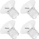 Flange Inserts 15mm Compatible with Medela/Spectra/TSRETE/Elvie/Momcozy/Bellababy Breast Pump 24mm Shields/Flanges, Reduce 24mm Nipple Tunnel Down to 15 mm, 4PCS