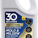 30 SECONDS Pro Mold and Mildew Stain Remover | Scrub Free | Brighter Results Instantly | Ready To Use Refill | 128 fl. oz. - PACKAGING MAY VARY