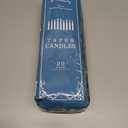 20 Pack White Taper Candles, 10 Hours Burn Time, Unscented, Smokeless and Dripless, 0.8 x 12 Inch Dinner Candle Set for Household, Wedding, Party and Home Dcor Candlesticks