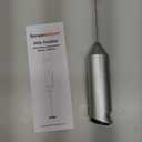 Bonsenkitchen Milk Frother Hanheld with Stand, Electric Coffee Frother, Portable Hand Frother Wand Drink Mixer for Matcha Lattes Cappuccino, Kitchen Gifts (Battery Included)