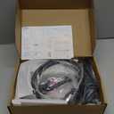 Qomolangma Waterfall Bathroom Faucet, Brushed Nickel Modern Single Handle Bathroom Faucets for 1 or 3 Hole Bathroom Sink Faucet Mixer Tap Washbasin Faucet with Deck, Pop-up Drain and Supply Hoses